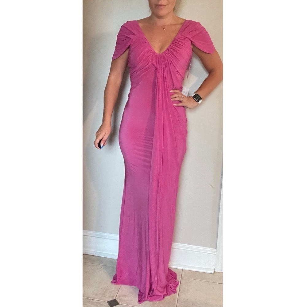 Jovani JerseY Gown Pink/Purple